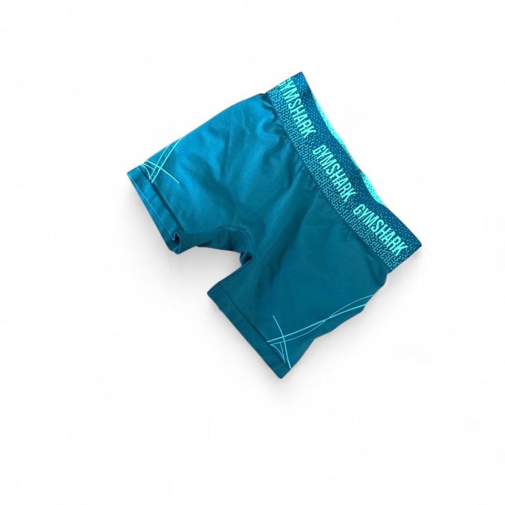 Gymshark women's shorts green size medium biker gym running volleyball - Picture 2 of 5